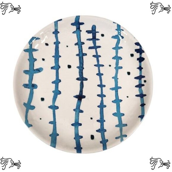 Upcycled Coffee Mug Candle Holder, Jewelry Tray, Sponge Soap Dish, Bracelet Blue - Picture 4 of 5